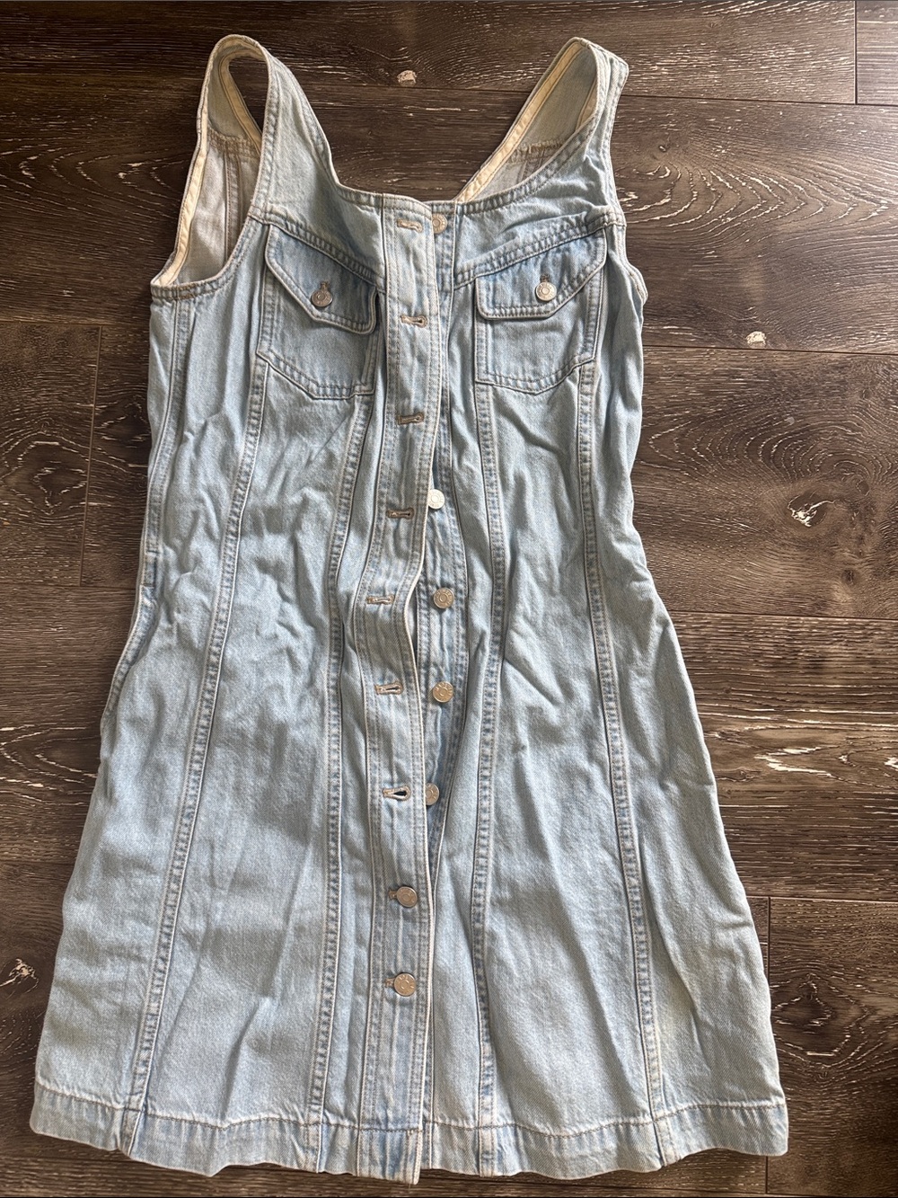 Madewell Light Blue Denim Button-Front Women's Dress